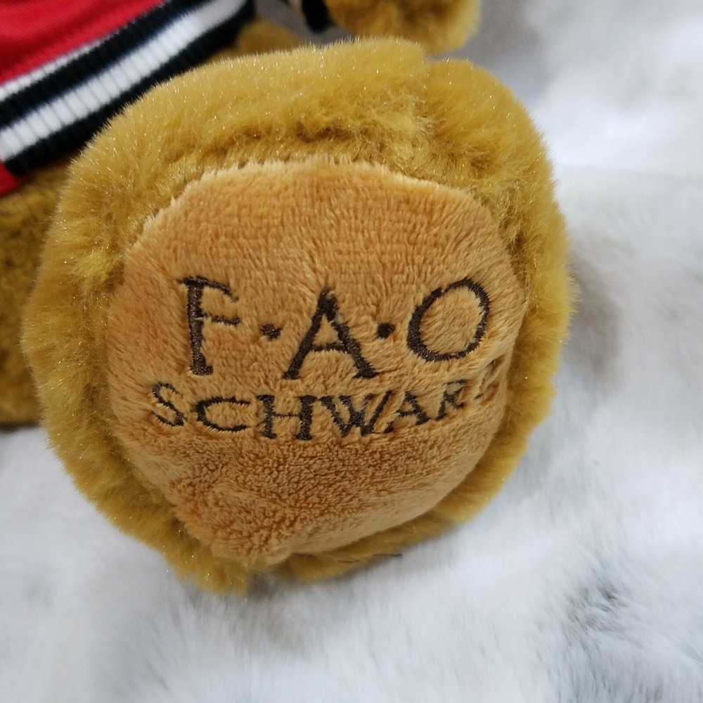 FAO Schwartz‎ Varsity Teddy Bear 12" Stuffed Animal Sealed Adoption Records Gift - Picture 4 of 8